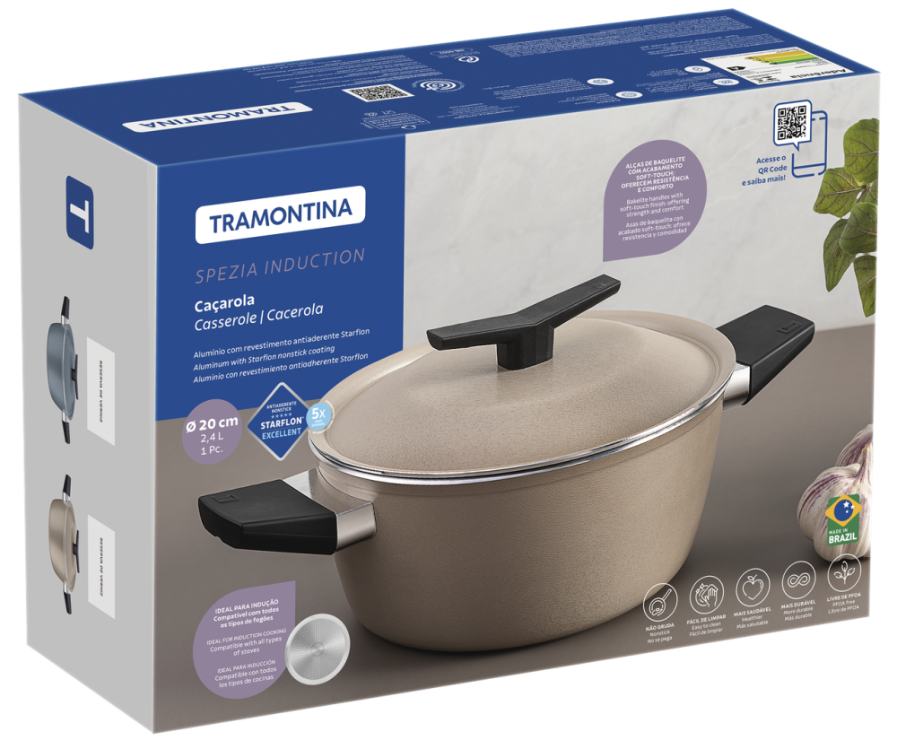 Каструля Tramontina Spezia Sand (2.4 л) 20 см (7096828) Киев - изображение 5