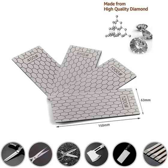 Алмазная точилка для ножей ножниц брусок камень 400 Grit (280023915) Киев