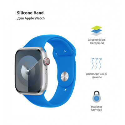 Ремешок для смарт-часов Armorstandart Sport Band (3 Straps) для Apple Watch 42 (Series 11-10)/41/40/38 Clear Blue (ARM74263) Винница - изображение 2