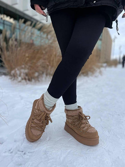 Hengji Угги жіночі HENGJI руді натуральна замша высота 13 см размер 36-40 (5676) Коломыя - изображение 9