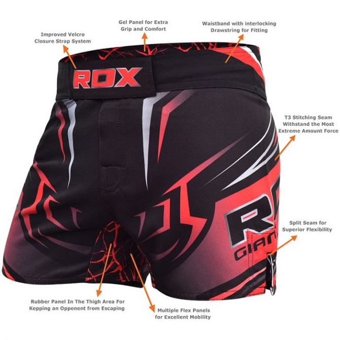 Шорти MMA RDX R8 Red L Кам'янське - фото 3