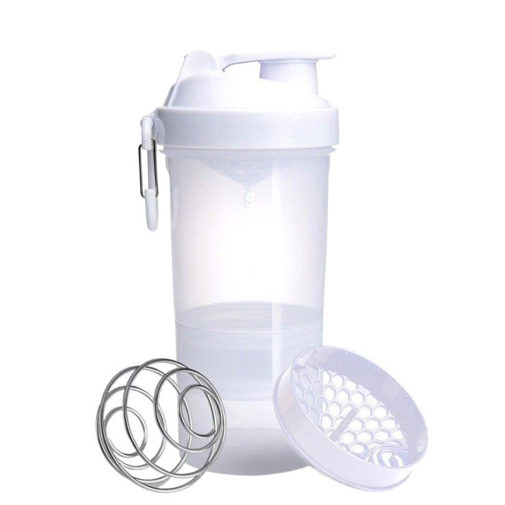 Шейкер спортивный для воды и спортивного питания SmartShake Original2GO 600ml 600ml Pure White Киев - изображение 2