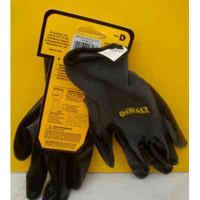 Защитные перчатки DeWALT разм. L/9, нейлоновые с покрытием нитрилом (DPG66L) Винница