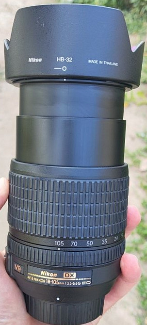 Объектив: Nikon 18-105mm. 1:3, 5-5, 6G, GX VR. Харьков - изображение 3