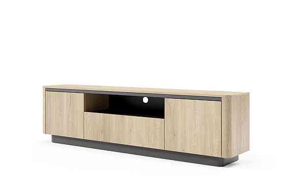 Тумба під ТВ Perfect Home Торро / Torro 3D/200 3-дверна Дуб кремона/чорний (PFH-091417) Дніпро