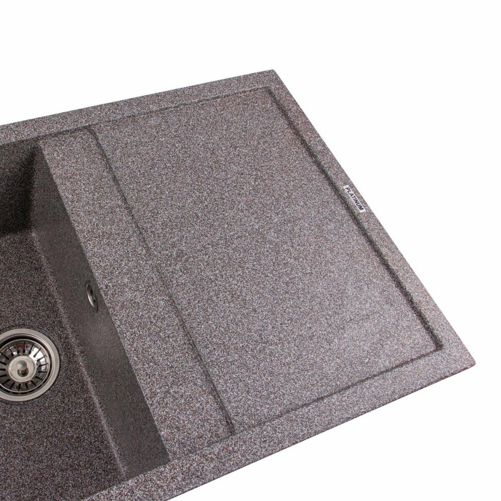 Гранитная мойка для кухни Platinum 7950 SELENA матовая Микс Киев - изображение 3