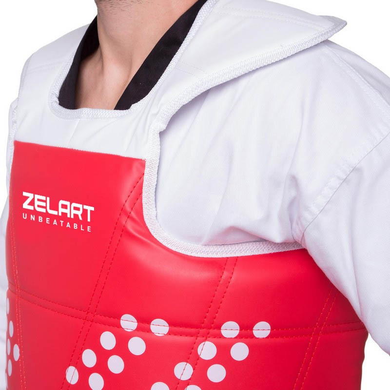 Защита корпуса и ключицы (жилет) двусторонняя Zelart BO-0030 размер 0-5 два цвета Защита для боевых искусств Киев - изображение 8