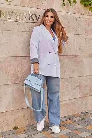 Жіночий базовий піджак на підкладці з манжетами Lavita Батал Київ