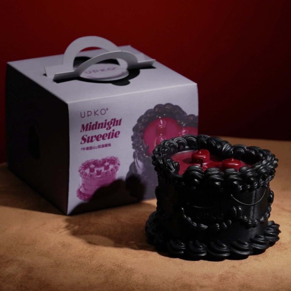 Свеча восковая UPKO Midnight Sweetie низкотемпературная, черная, 270 гр Sex Aura Киев - изображение 9