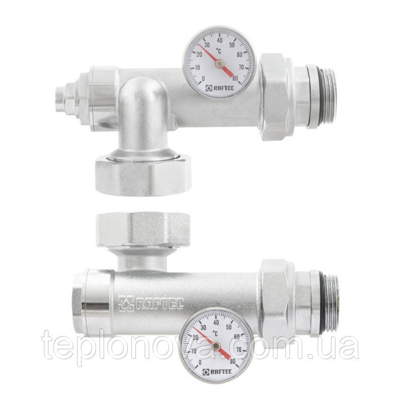 Змішувальний вузол для колектора Raftec KPCNR-AV21 з кутовим клапаном Чернівці - фото 2