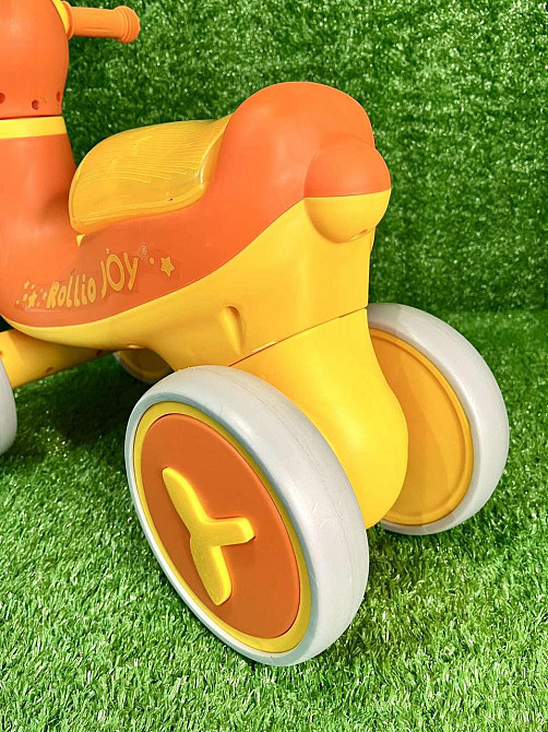 Біговел - толокар JOY музика укр озвучка підсвічування Помаранчевий (JL-77300) Чернигов - изображение 4