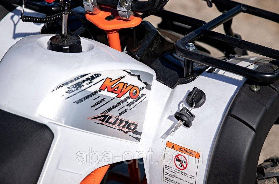 Квадроцикл KAYO AU110 SOHC 107 см3 5.1/8000 кВт/об/хв шини 8"/8" купити в Україні дешево Одеса - фото 6