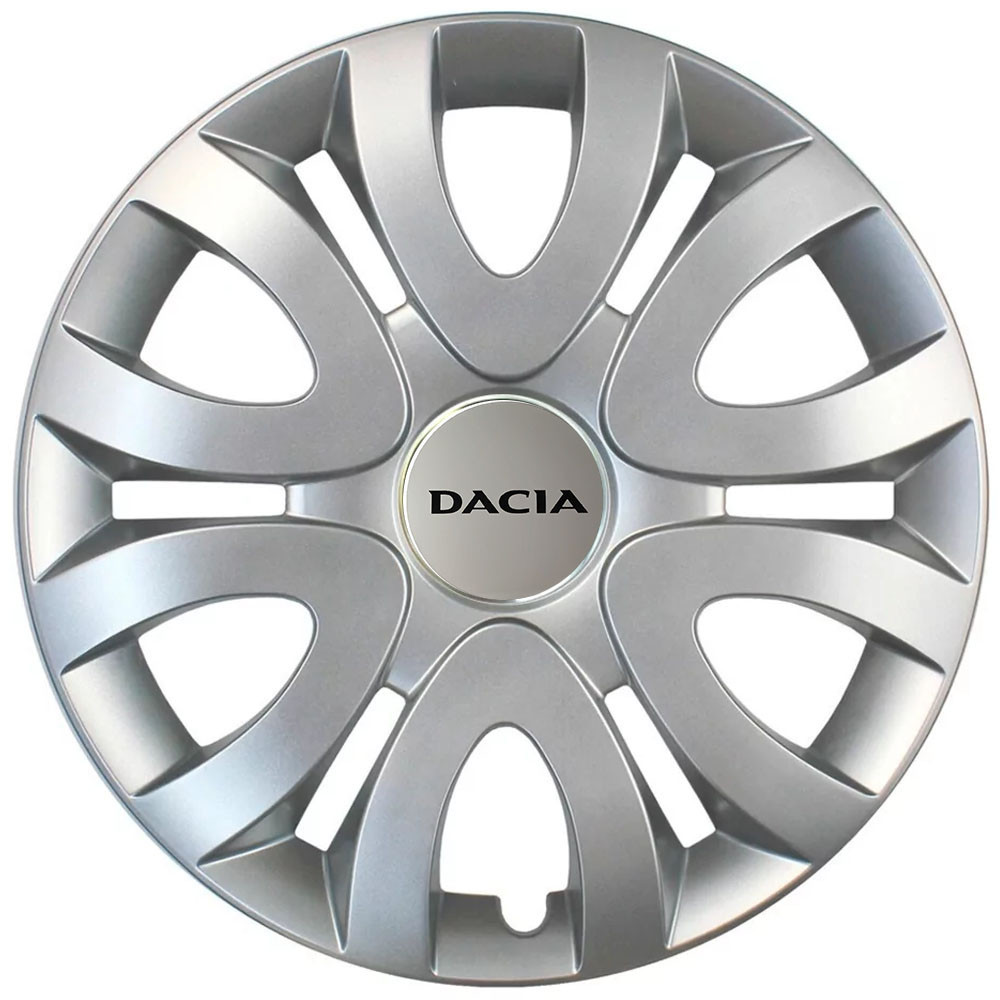 Автомобильные модельные колпаки R15 Dacia 330 4шт, SJS, серебряные Киев - изображение 1