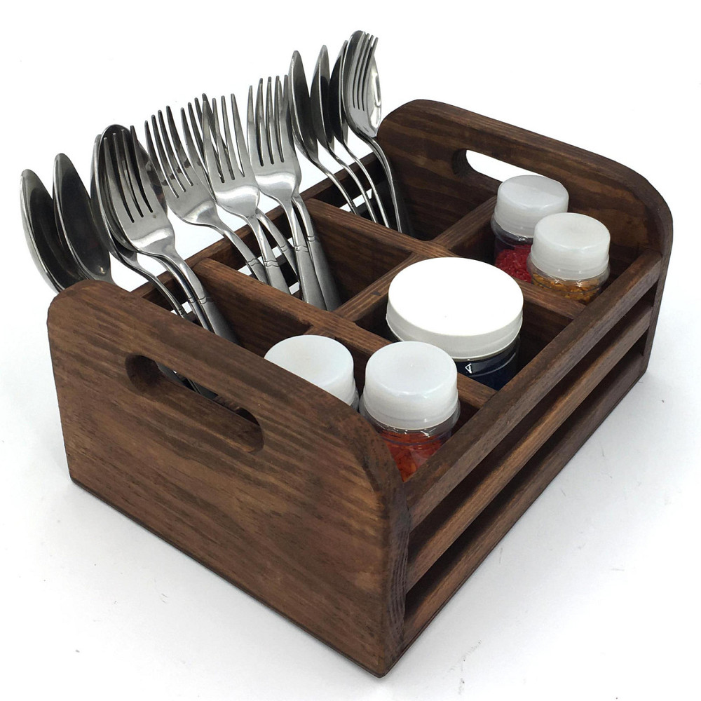 Підставка для столових приладів "Лекка" капучино Миколаїв - фото 1