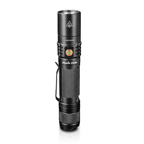 Ручний тактичний ліхтарик Fenix UC35 V20 CREE XP-L HI V3 1000лм (Чорний) Вінниця