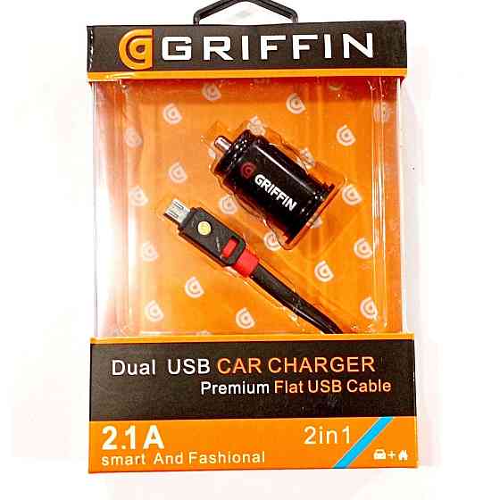 Автомобильное зарядное устройство USB x 2 GRIFFIN 2 USB, 2.1A Днепр