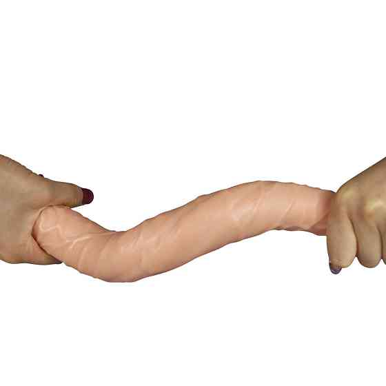 Двосторонній фалоімітатор - King-Sized Realistic Ladykiller Tapered Double 14" Sex Aura Київ