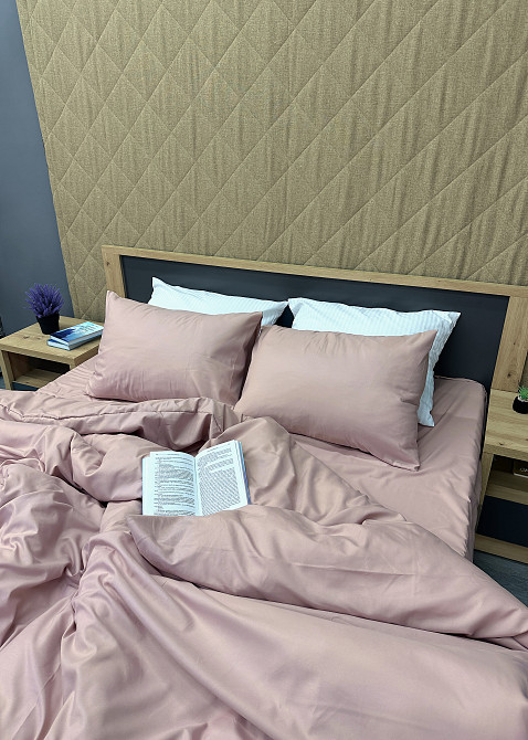 Комплект постельного белья, Decorator SOFTY UNO Peach Whip Полуторный 145х215 Пудровый (88-074) Киев - изображение 5