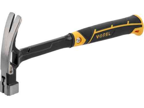 Молоток сталевий VOREL m= 450 г, обух- 140х 28х 28 мм, l= 365 мм з магнітом [6/24] Одеса