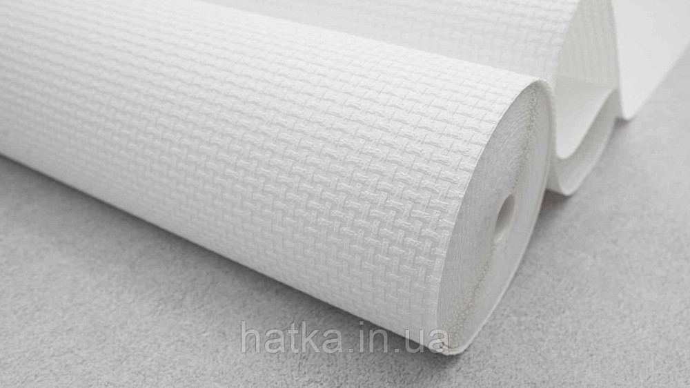 Обои под покраску виниловые на флизелине  Sintra Paint by 1.06x25 м под рогожку структурные белые 677902 Киев - изображение 3