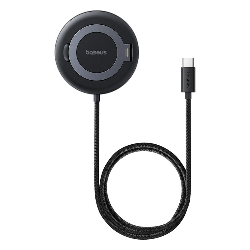 Беспроводная зарядка Baseus Simple Mini4 Magnetic 15W Черная Киев - изображение 6