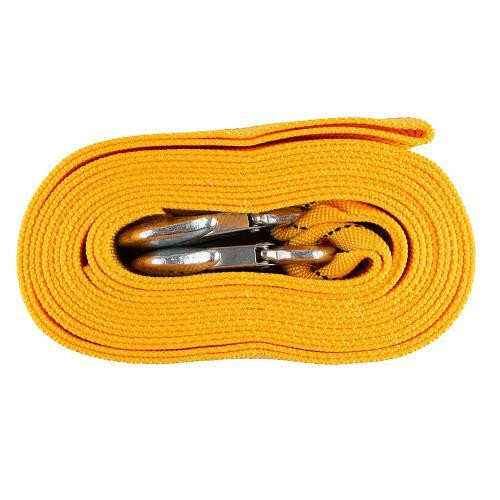 Буксировочный трос ТР-119-8-1 8т ленточный 75мм 6м оранжевый с 2 крюками и кулечком Харьков - изображение 3