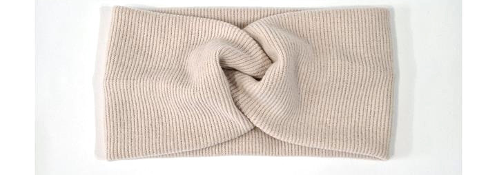 Повязка на голову из ангорки бежевая Киев - изображение 1