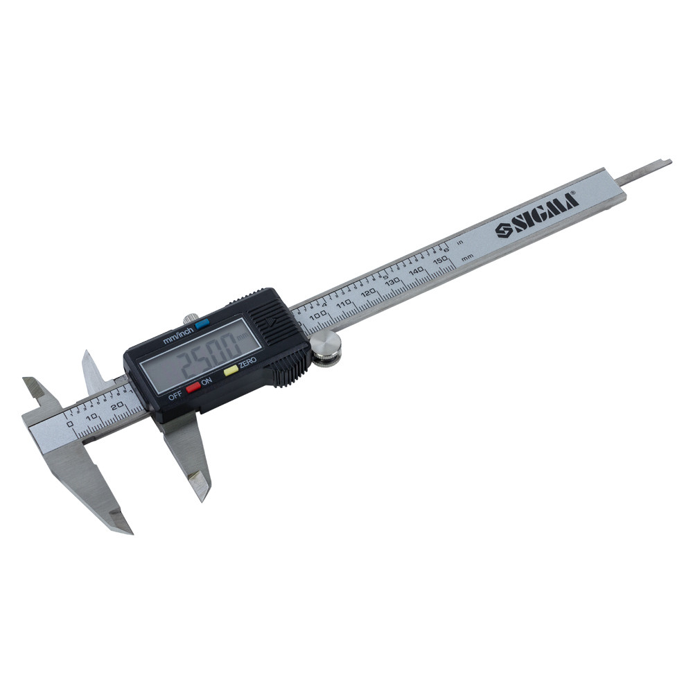 Sigma Штангенциркуль цифровой 150мм точность ±0.02мм (пенал) SIGMA (3923021) Коломия - фото 2