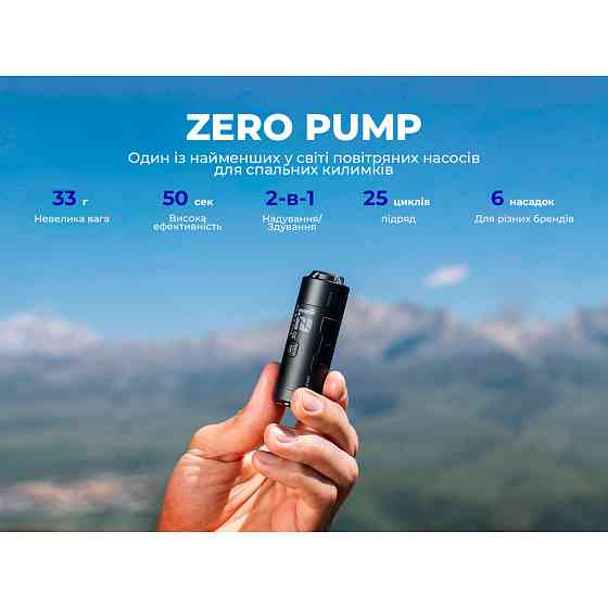 Кемпинговый насос Flextail Zero Pump, черный Ровно