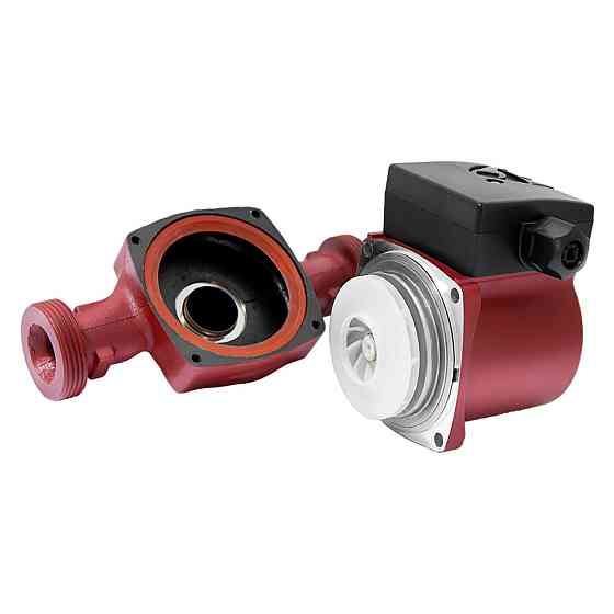 Wetron Насос циркуляционный 75Вт Hmax 4м Qmax 40л/мин Ø1½" 180мм бордо + гайки Ø1" WETRON –4/18 Коломыя