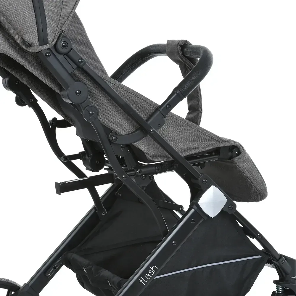 Коляска дитяча FLASH Chocolate прогулянкова з чохлом на ніжки Коричнева (M 5727-1) Чернигов - изображение 7