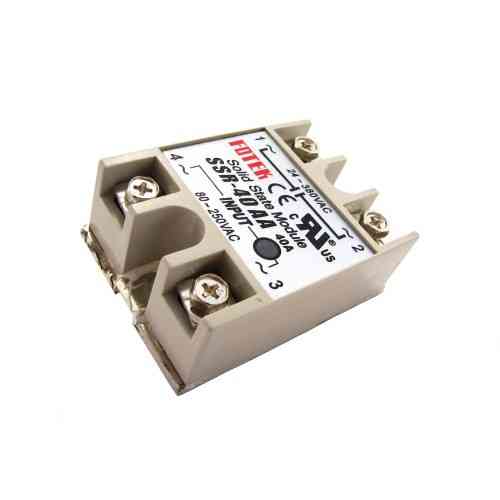 Однофазное твердотельное реле SSR-40AA 40А AC-AC для бесконтактной коммутации Киев