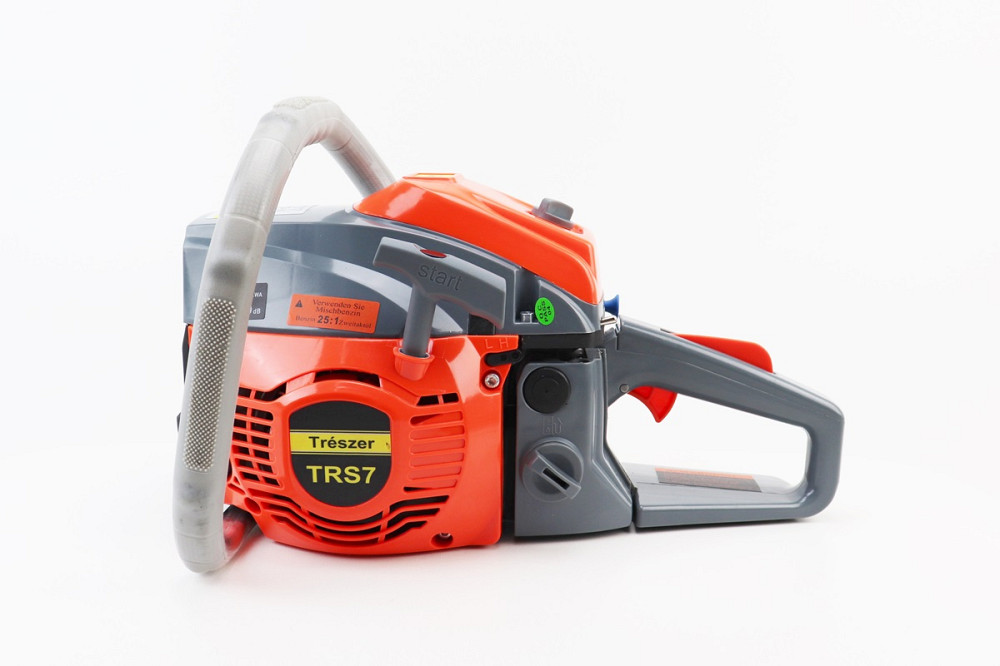 Бензопила TRESZER TRS7 52cc (3,8кВт. шина 16", ланцюг 325-1,5-64зв. квад. зуб) з підкачуванням, плавний пуск Київ - фото 2