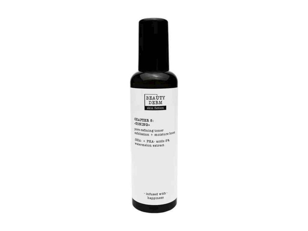 Тонер 200мл для очистки пор SKIN FICTION с BHA- PHA кислотами и арбузом ТМ BEAUTYDERM Киев - изображение 1