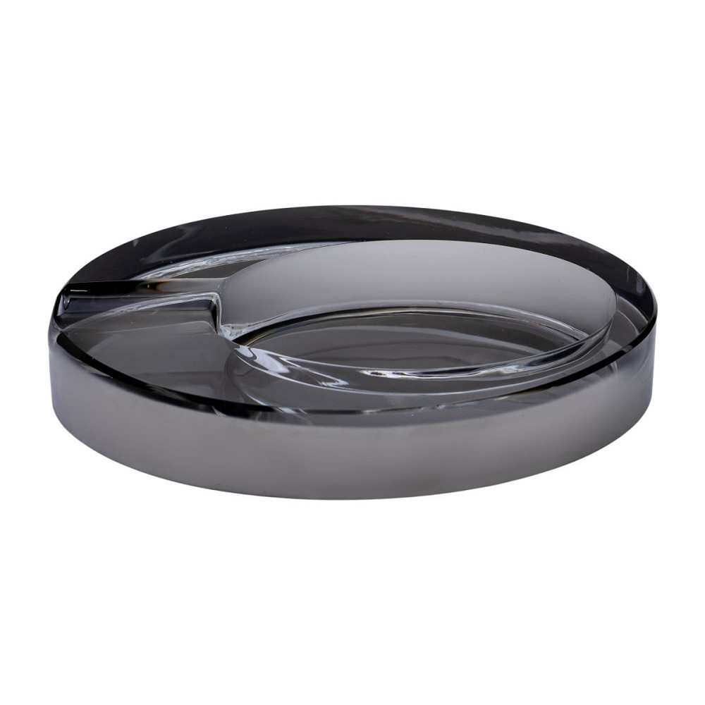 Yiwu Скляна попільничка для сигарет 13х7.5х2.5 см попільничка декоративна настільна Сіра HP-4-1 Киев - изображение 1