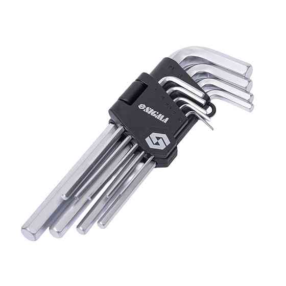 Ключи шестигранные 9шт 1.5-10мм CrV (средние) SIGMA (4022021) Ровно