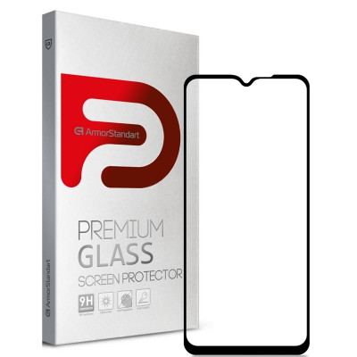 Стекло защитное Armorstandart Full Glue Oppo А73 Black (ARM59542) Винница - изображение 1