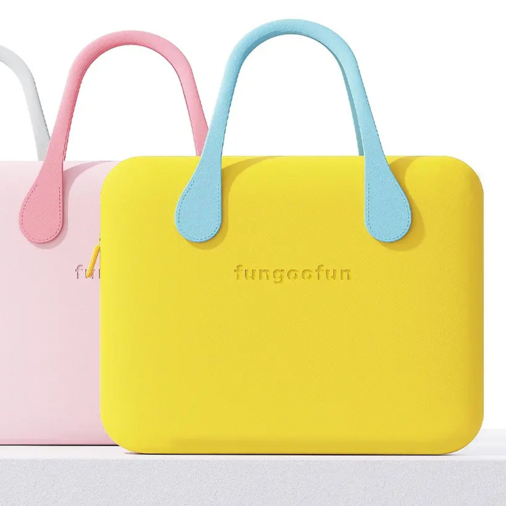 Сумка для ноутбука або планшета 16 дюймів Fungoofun, силіконова, EVA вологостійка, протиударна, жовта Кам'янець-Подільський - фото 5