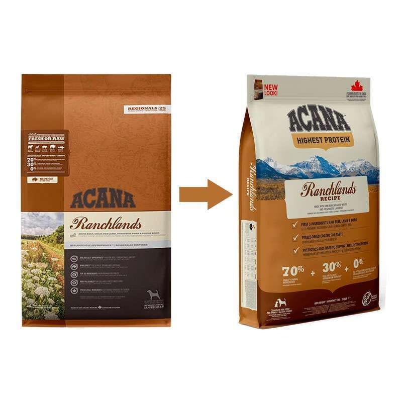 Acana Ranchlands Recipe (Акана Ранчлендс Рецип Говядина) сухой корм для собак всех пород на всех стадиях 6 кг. Запорожье - изображение 2
