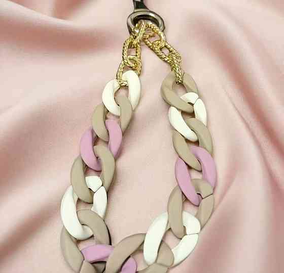 Ланцюжок для телефону 16 см акриловий, ремінець на руку для смартфона, брелок тримач Київ