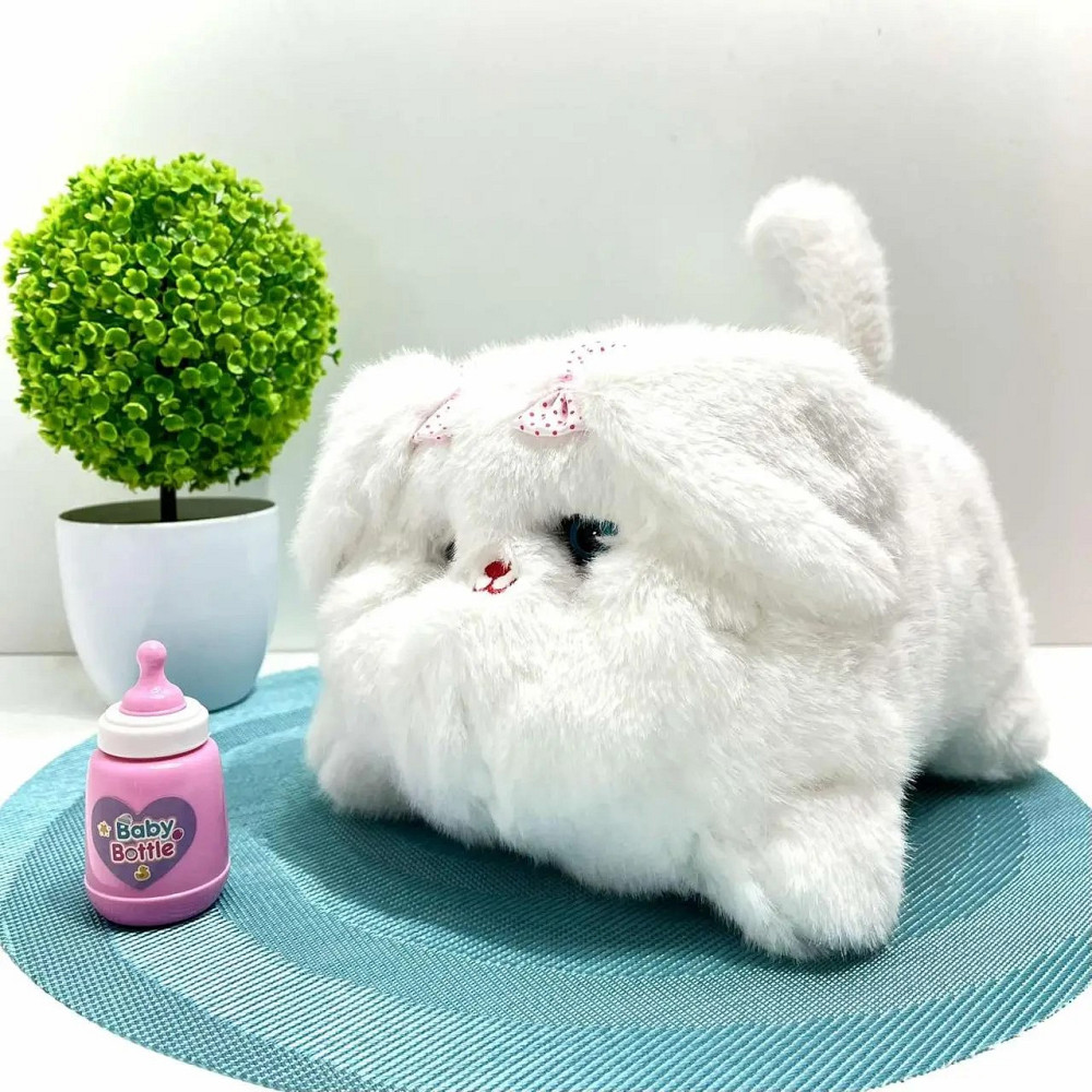 Собачка інтерактивна рухає хвостом заплющує очі повторює слова Біла (933-105 E) Чернігів - фото 1