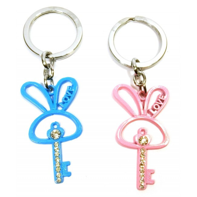 Брелок для влюбленных сине-розовые Зайчики Киев - изображение 1