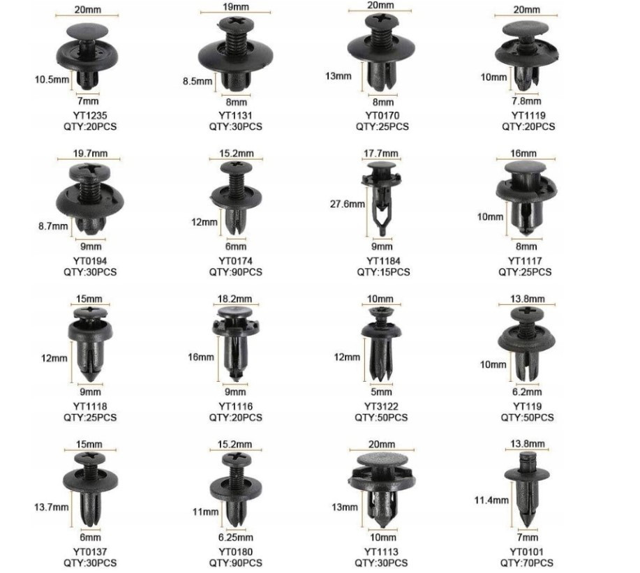 Набір автомобільних кріплень 9324, 620 шт. Вінниця - фото 7