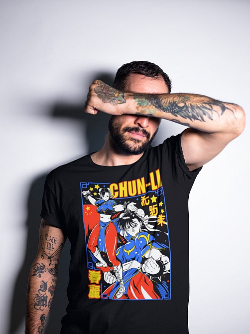 Футболка аниме Кхун Ли Аниме Гифт оверсайз (S/M/L) Черний AnimeJ0313 Днепр - изображение 4