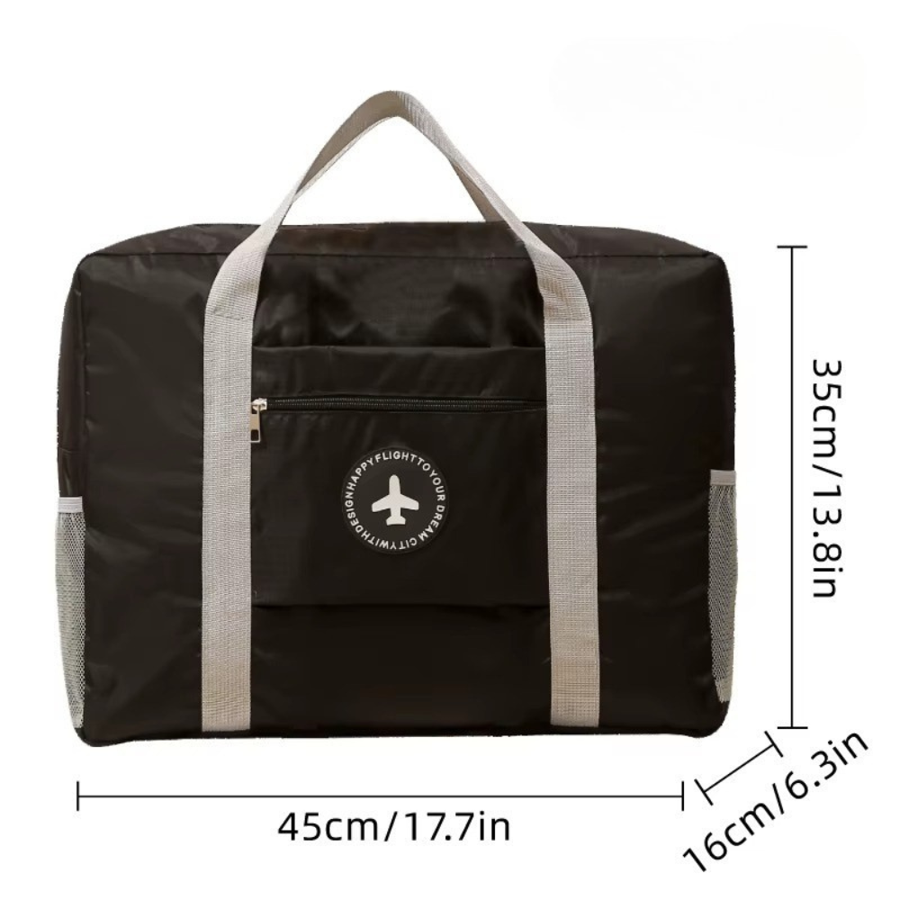 Сумка для подорожей, дорожня, портативна сумка для одягу, речей з відсіком для аксесуарів чорна Кам'янець-Подільський - фото 3