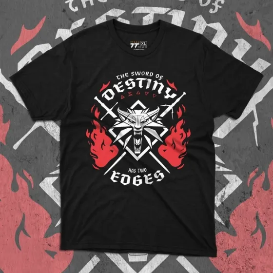 Футболка чоловіча з  принтом Witcher Two Swords Розмір 48 Дніпро