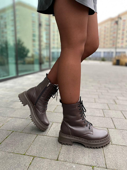 Черевики жіночі EDAN 78/1 шоколадні (зима, шкіра натуральна) (6150) Коломия - фото 5