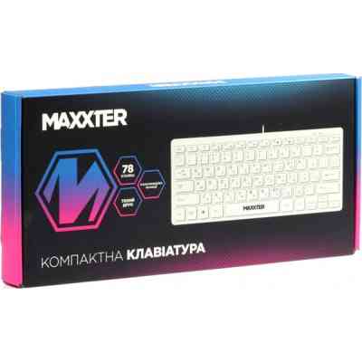 Клавіатура Maxxter KBM-C01W-UA USB UA White (KBM-C01W-UA) Вінниця