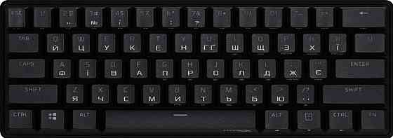 Клавіатура HyperX Alloy Origins 60 Red RGB UA Black (4P5N4AA) Чорний Харків