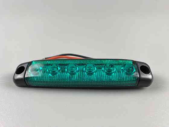 Ліхтар LED габаритний 24V IP67 6 led діодів SMD, оптична лінза + кріплення для авто Мукачево